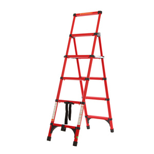 Telescopic multi-purpose folding ladder aluminium telescopic 3.8 EN131/CE