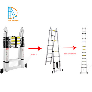 Lidl super aluminium telescopic double A-frame safety ladder/Agility Step ladder