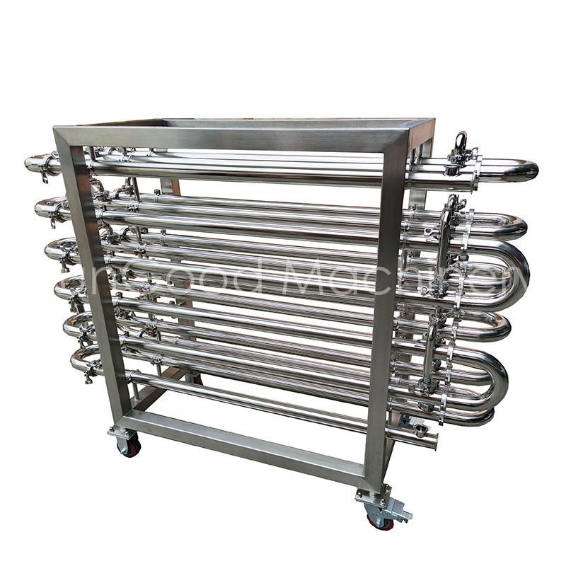 Brewhouse Beer Brewing Equipment Brewery Equipment Stainless Steel Wort Chiller Shell And Tube Heat Exchanger