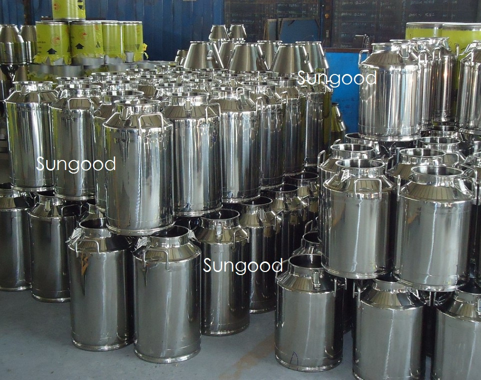 Transport Stainless Steel Milk Can Milk Bucket Storage tank