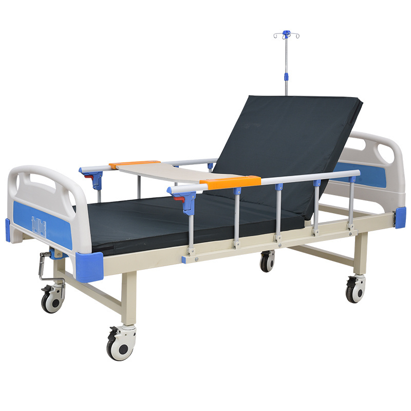 camas hospitalarias single crank hospital bed sick bed with manual cranks