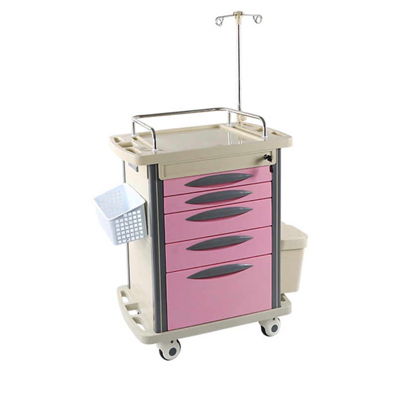 ABS treatment cart medication cart with drawer for hospital nursing use