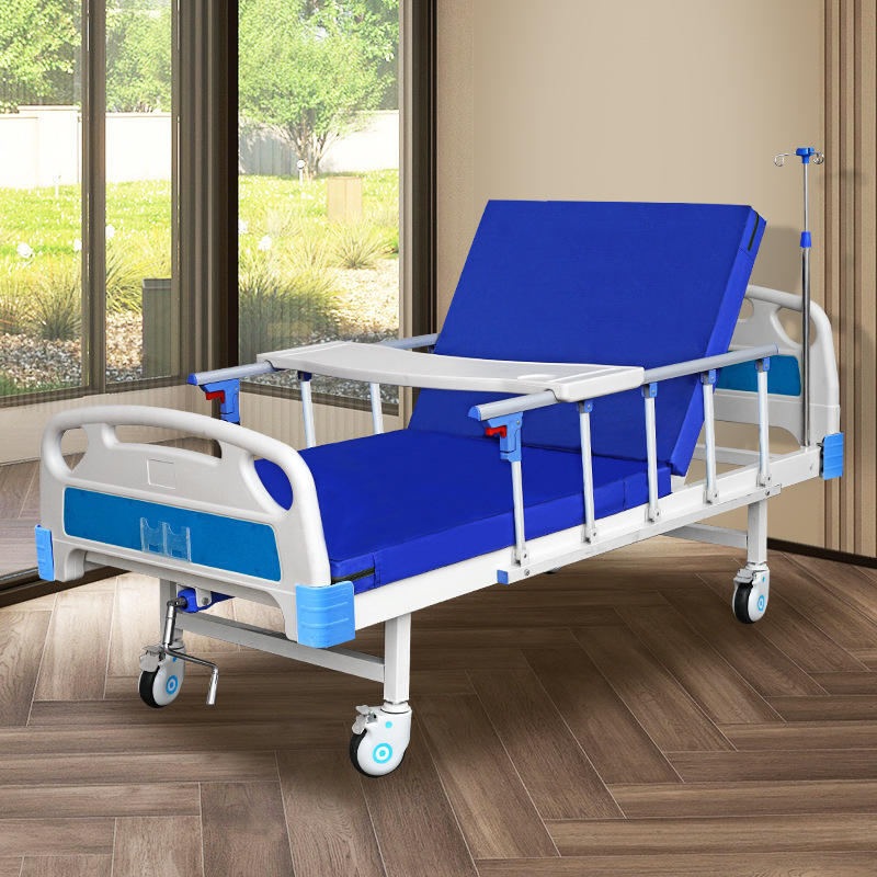 camas hospitalarias single crank hospital bed sick bed with manual cranks