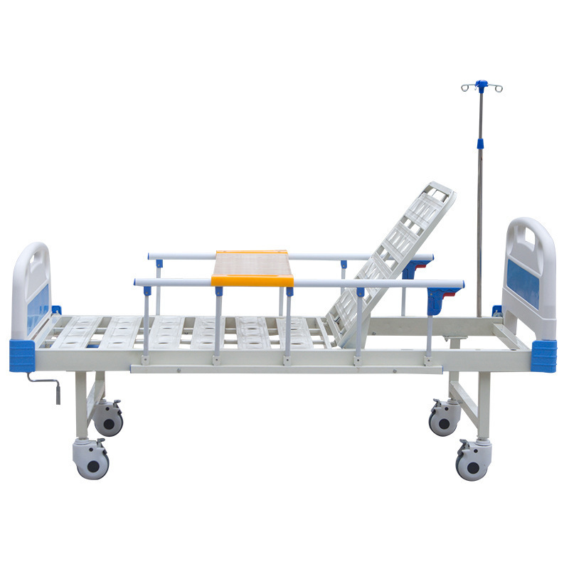 camas hospitalarias single crank hospital bed sick bed with manual cranks