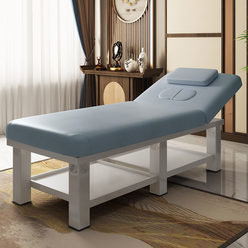 factory sales leather massage bed spa bed massage table customized King size for Massage Parlor Spa use