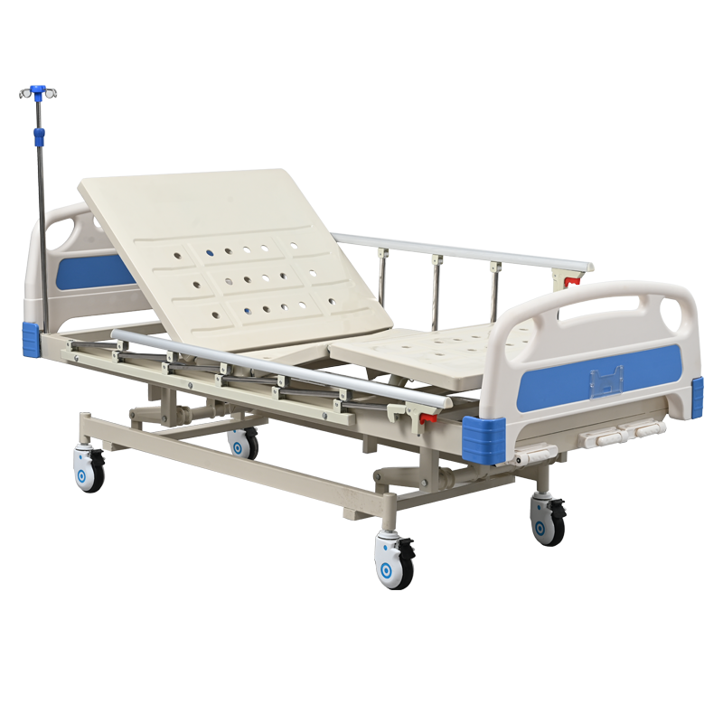 Delina ABS Hospital bed 3 crank manual patient bed for adults clinic use with lowest price