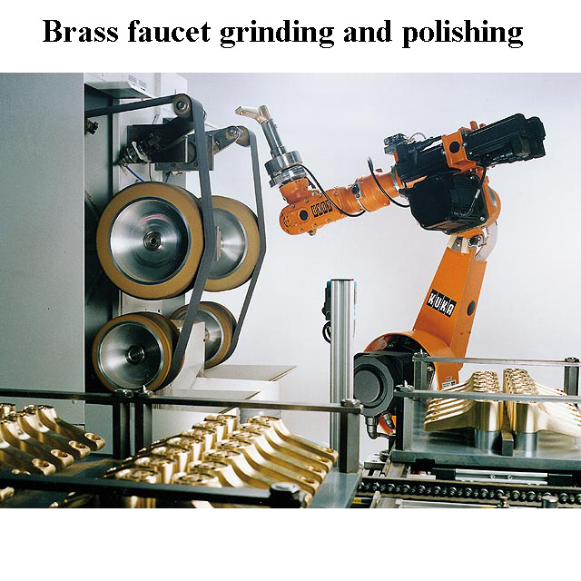 Deburring and polishing robot system automatic polishing machine for faucet brass tube small metal components