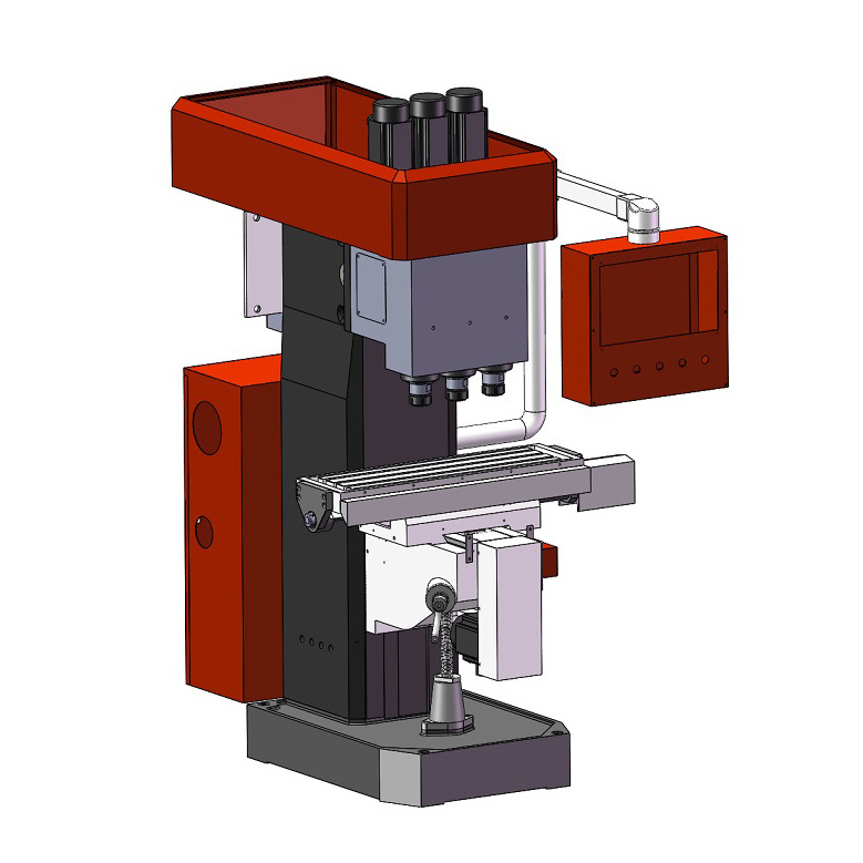 CNC drilling and tapping double servo drilling unit multi spindle drilling heads machine for castings fittings