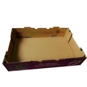 Recycle wholesale waterproof corrugated cardboard box wax coated corrugated carton box for fruits and vegetables