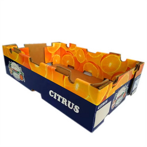 Recycle wholesale mango cherry corrugated folding fruit vegetable packaging cartons boxes for shipping and display