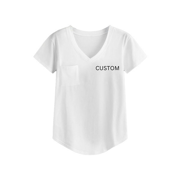 Superior Quality Men's V-Neck Cotton T-Shirt High Quality Heavy & Light Weight for Everyday Wear OEM Supplier