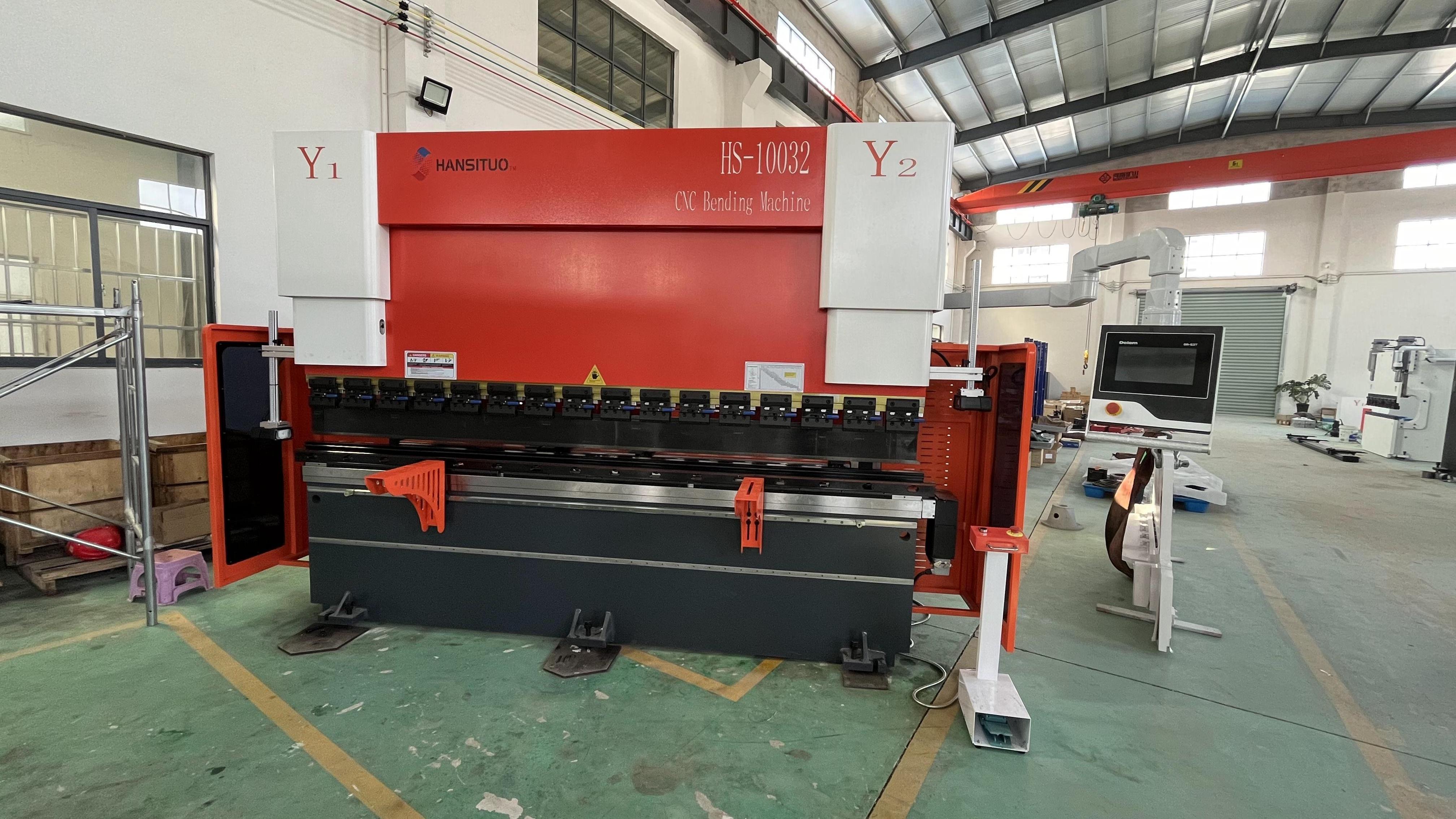 HANSITUO High Quality 100T3200mm  4+1 axis CNC Press Brake with Laser protection