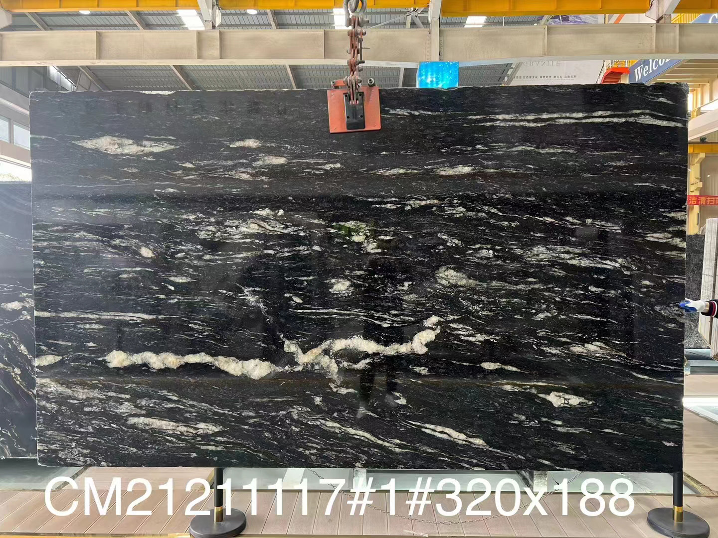 Brazil Luxury Matrix Titanium Taurus Spectrus Juparana Cosmos Black Magma Cosmic Gold Granite Quartzite Slab