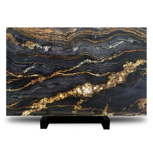 Brazil Luxury Matrix Titanium Taurus Spectrus Juparana Cosmos Black Magma Cosmic Gold Granite Quartzite Slab