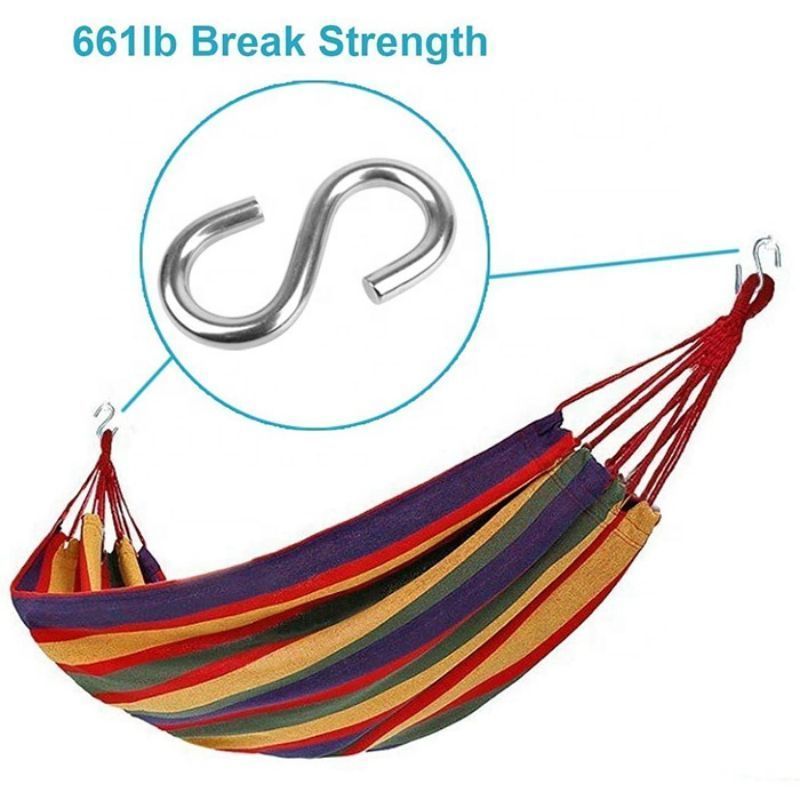 Factory Customized Stainless Steel Large S Hooks Heavy Duty Zinc Hanging Hooks For Hammock