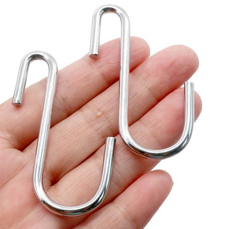 S Metal Hook Stainless Hanging Bulk S Shape Small Ornament Key Hanger Metal Hook For Cloth Hanging S Hook