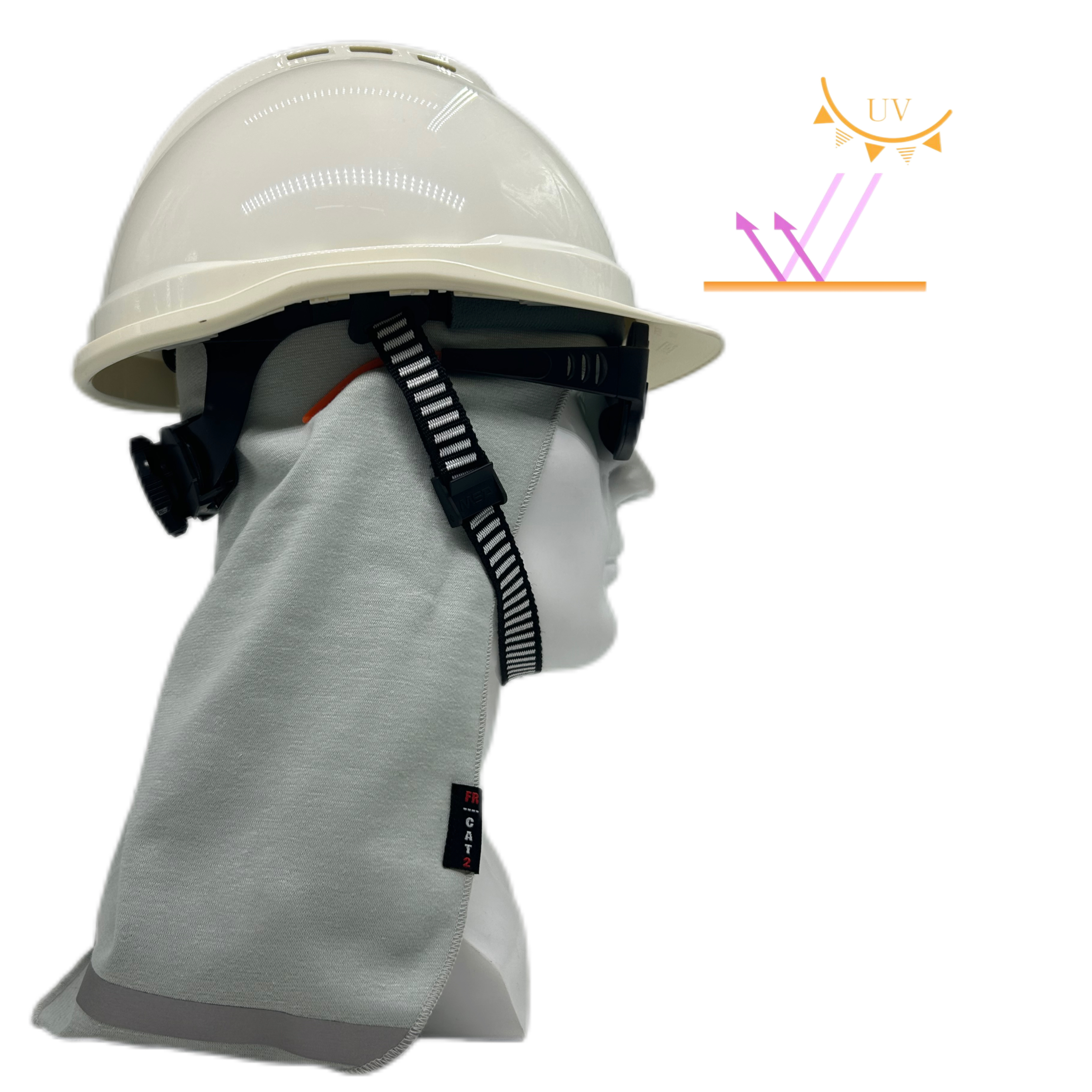 Summer FR Fire Retardant Breathable Hard Hat Liner Reflective Sun Shade for Hard Hat Construction  and welding equipment