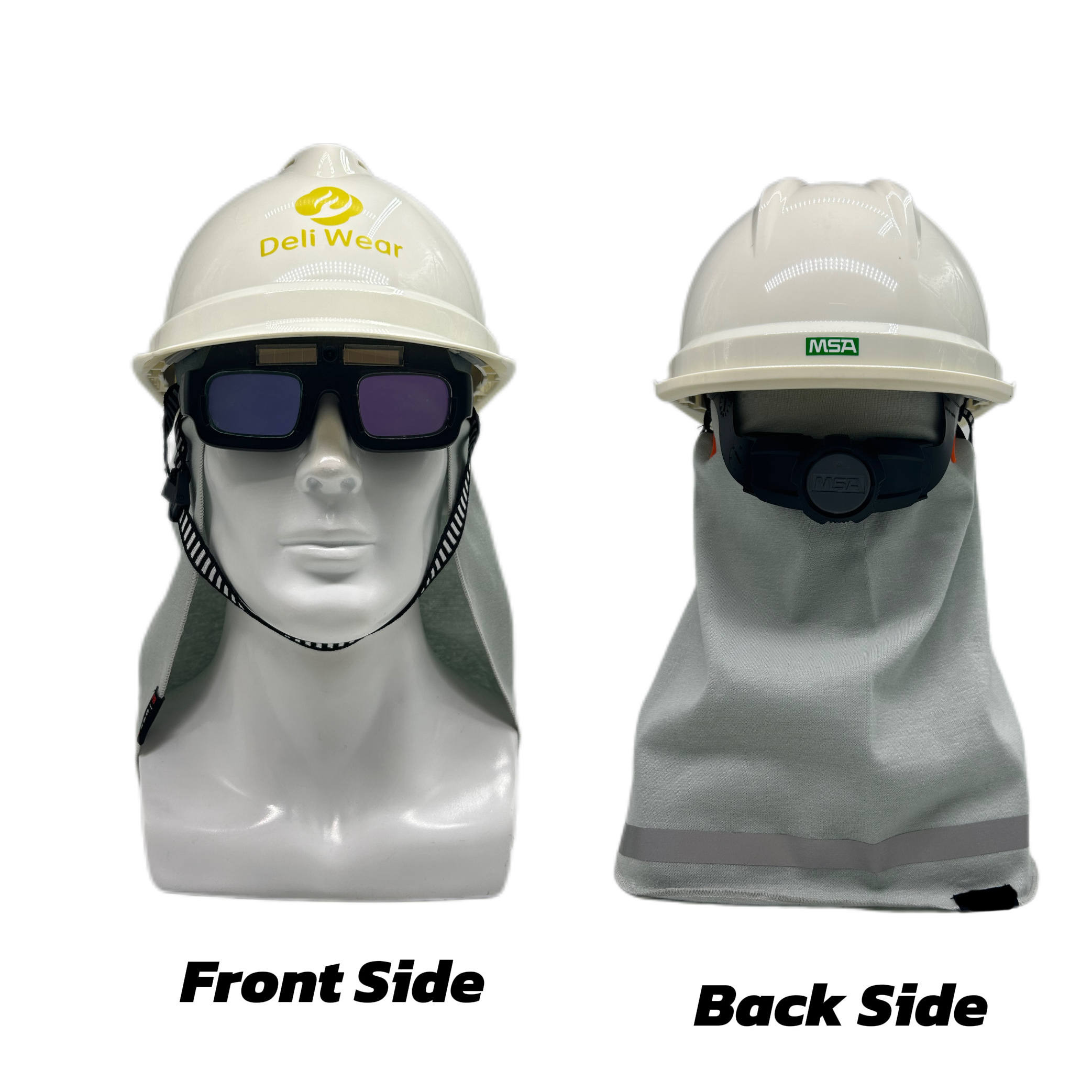 Summer FR Fire Retardant Breathable Hard Hat Liner Reflective Sun Shade for Hard Hat Construction  and welding equipment