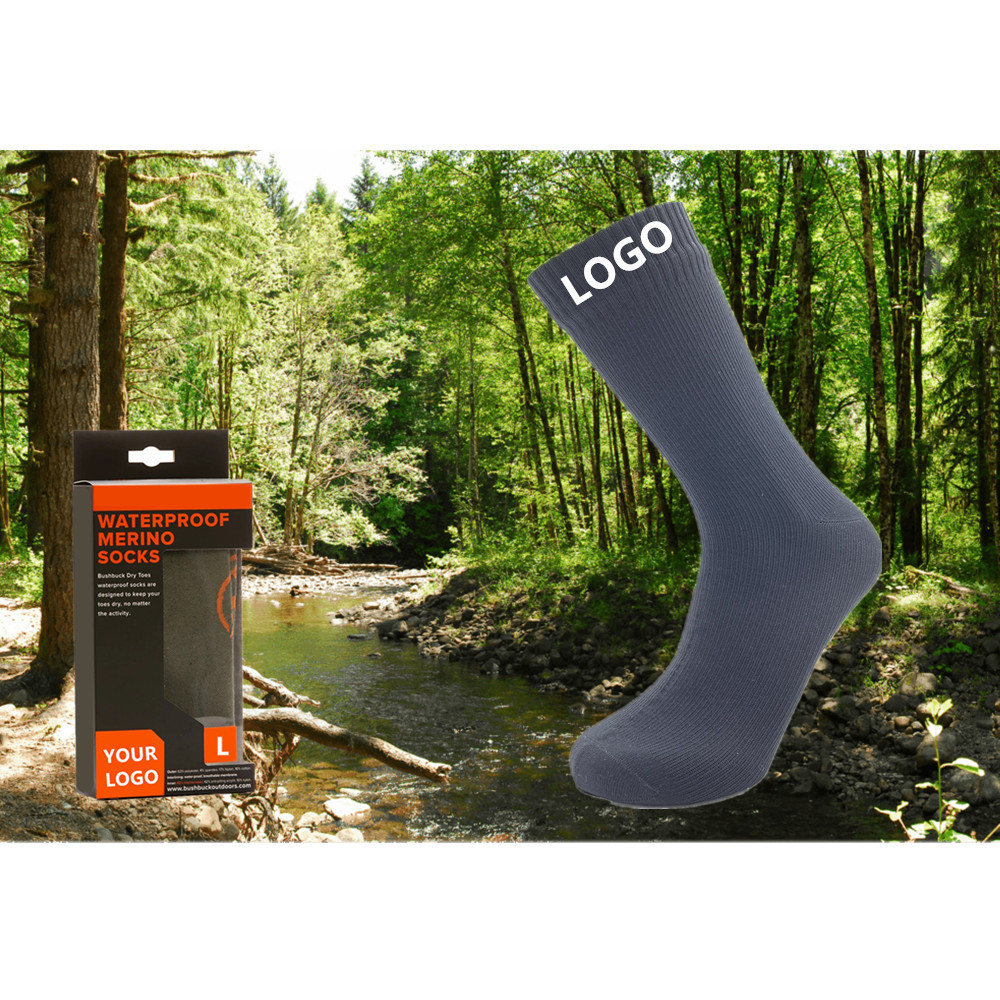 Waterproof&breathable membrane socks SGS ASTM E96 Custom men's hiking waterproof socks for men cycling kayaking Skiing Trekking