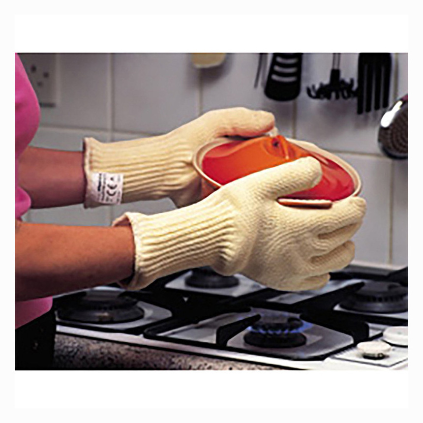 100% Flame proof Heat Resistant Kitchen Accessories Tool Gloves Oven Mitt Non Slip Silicone Cooking Gloves Baking BBQ Grill