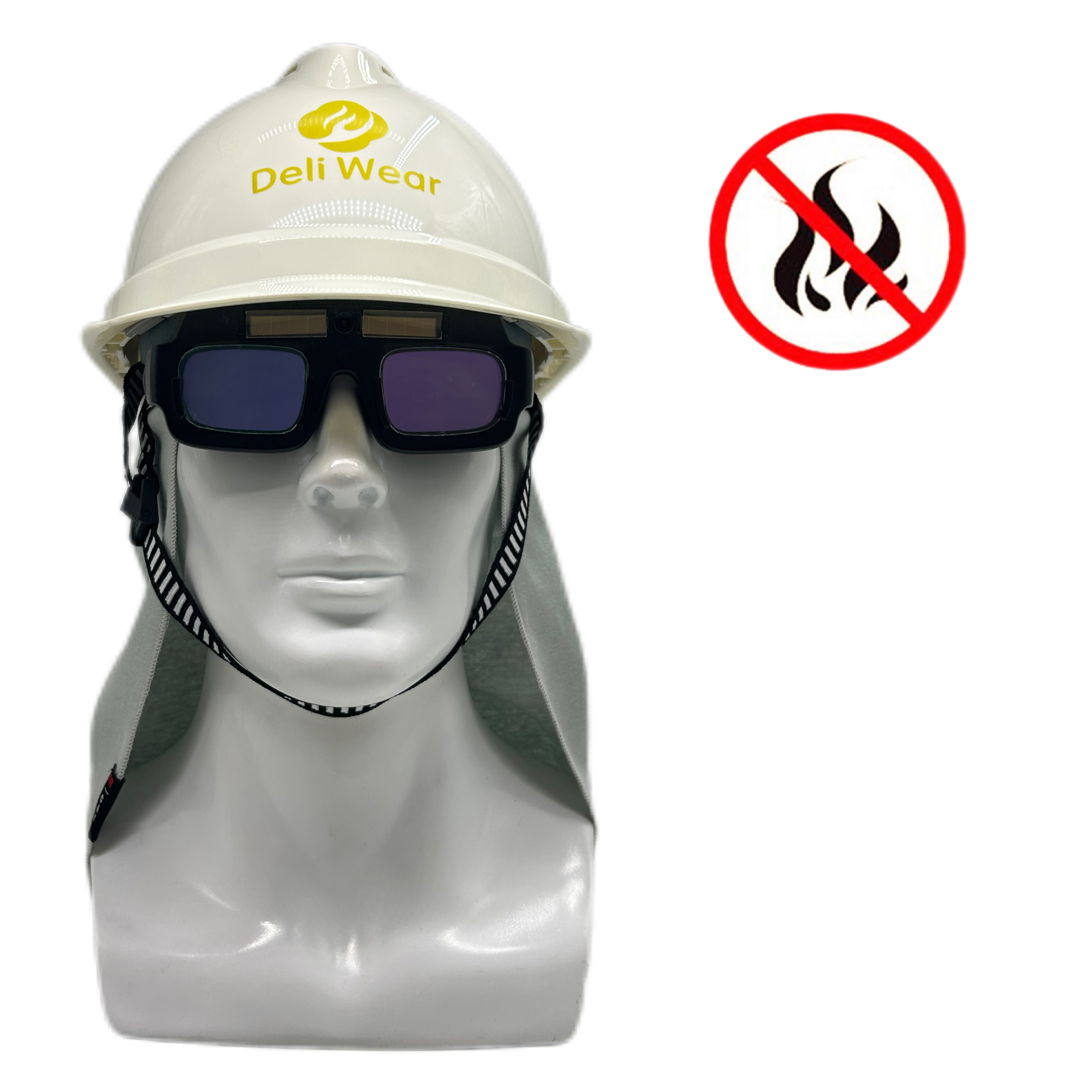 Summer FR Fire Retardant Breathable Hard Hat Liner Reflective Sun Shade for Hard Hat Construction  and welding equipment