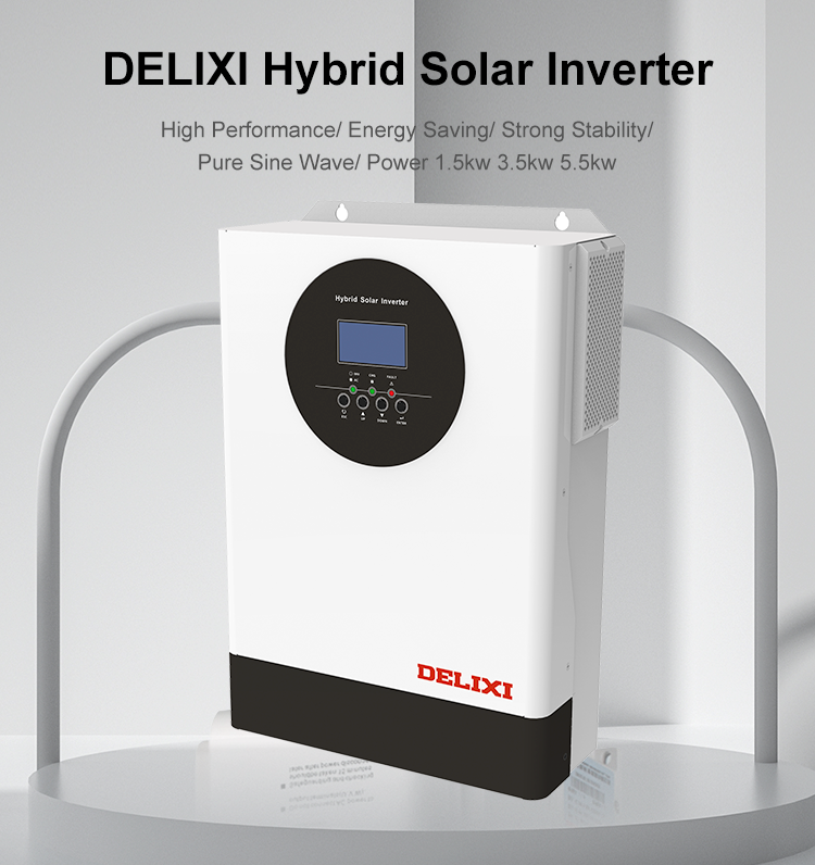 3.5Kw 5.5Kw 220Vac Off Grid Hybrid Solar Inverter 100A Mppt Solar Charge Controller Can Work Without Battery Wifi Monitor