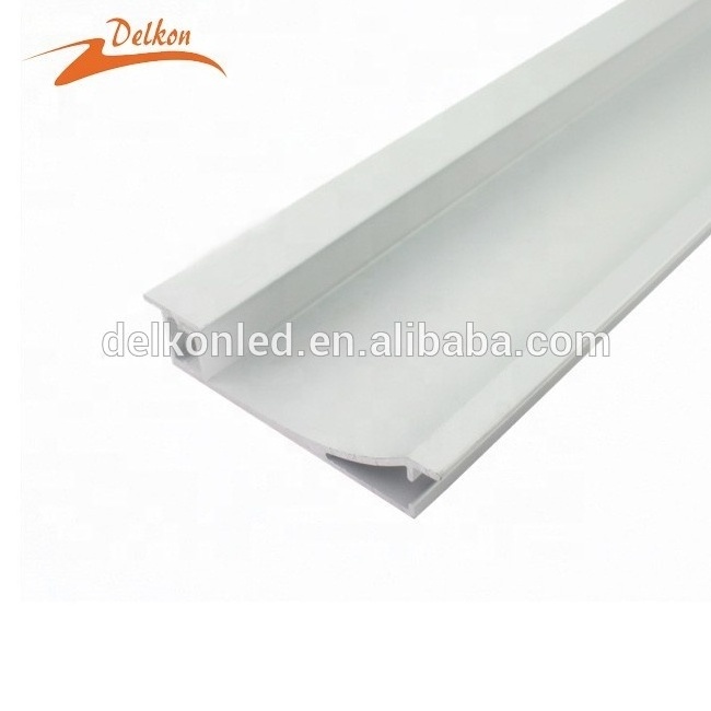 Delkon 68*14mm 10mm Inner Width  LED Skirting Aluminum Profile Wall Foot Line Baseboard Lighting