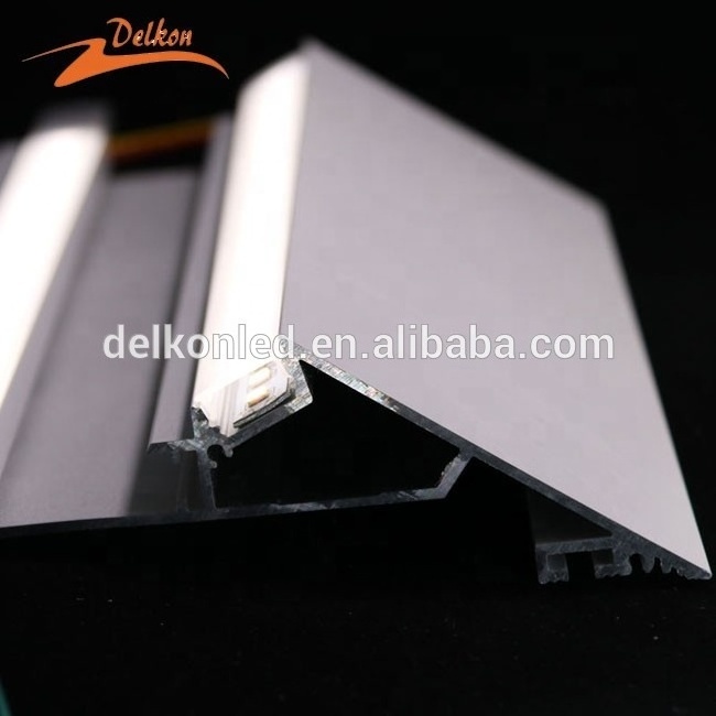 143*46mm Trimless Drywall Ceiling LED Aluminum Profile Wall Ceiling LED Profile Direct and Indirect Lighting