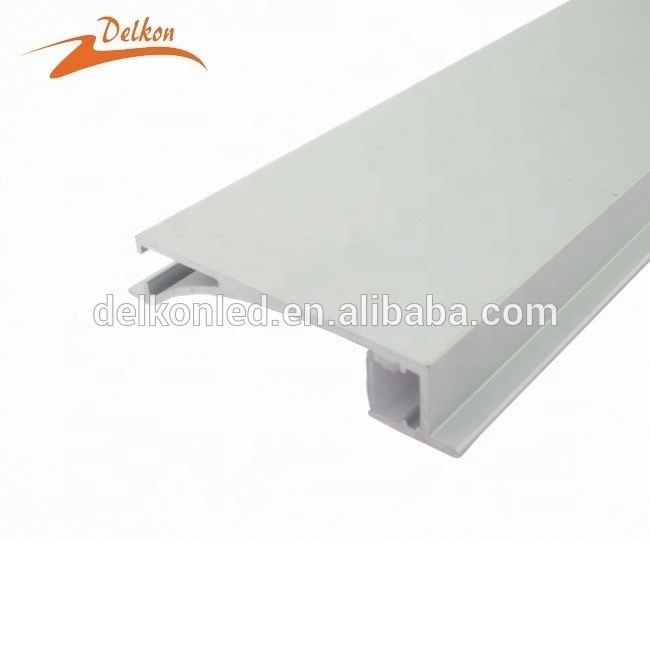 Delkon 68*14mm 10mm Inner Width  LED Skirting Aluminum Profile Wall Foot Line Baseboard Lighting