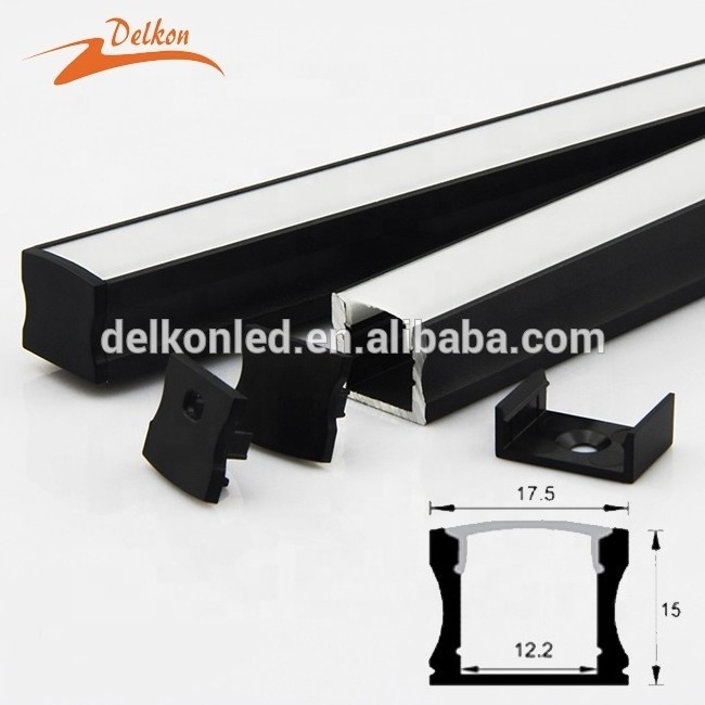 3535 Black Aluminum LED Profile for 31mm LED Strip Light 35mm Deep Aluminum Extrusion