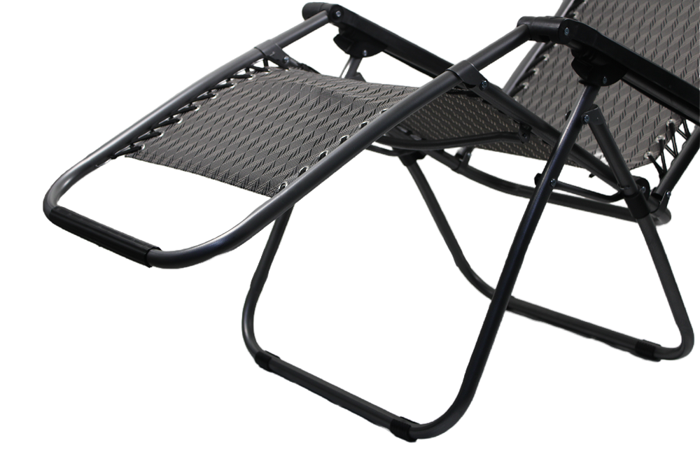 Metal Recliner Patio Chairs Folding Zero Gravity Lounger Chair Outdoor