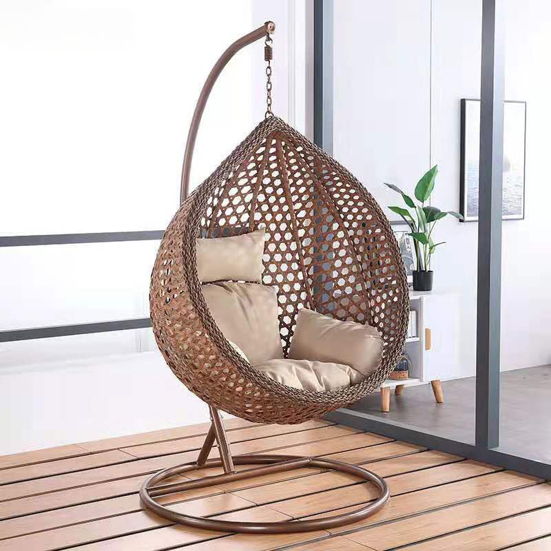 Outdoor Garden Swing Chair Hanging Cane Chair Wicker Chair