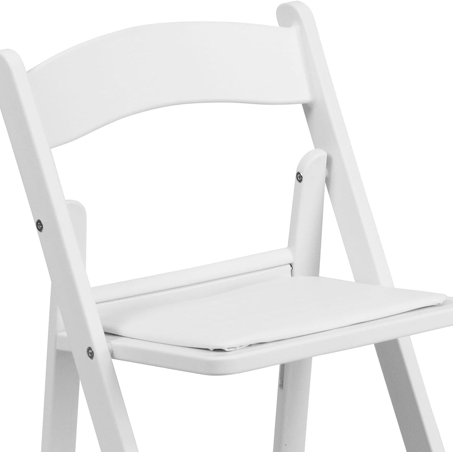 Best Selling Wooden Folding Chairs Weeding Chairs Kids White Resin Folding Event Party Chair with Vinyl Padded Seat