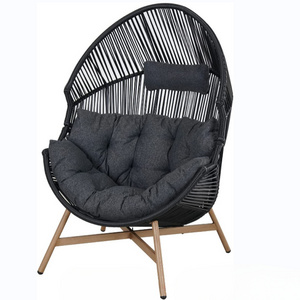 Garden Swing Chair Wicker Patio Egg Chair Outdoor Indoor Egg Basket for Living Room Patio Backyard