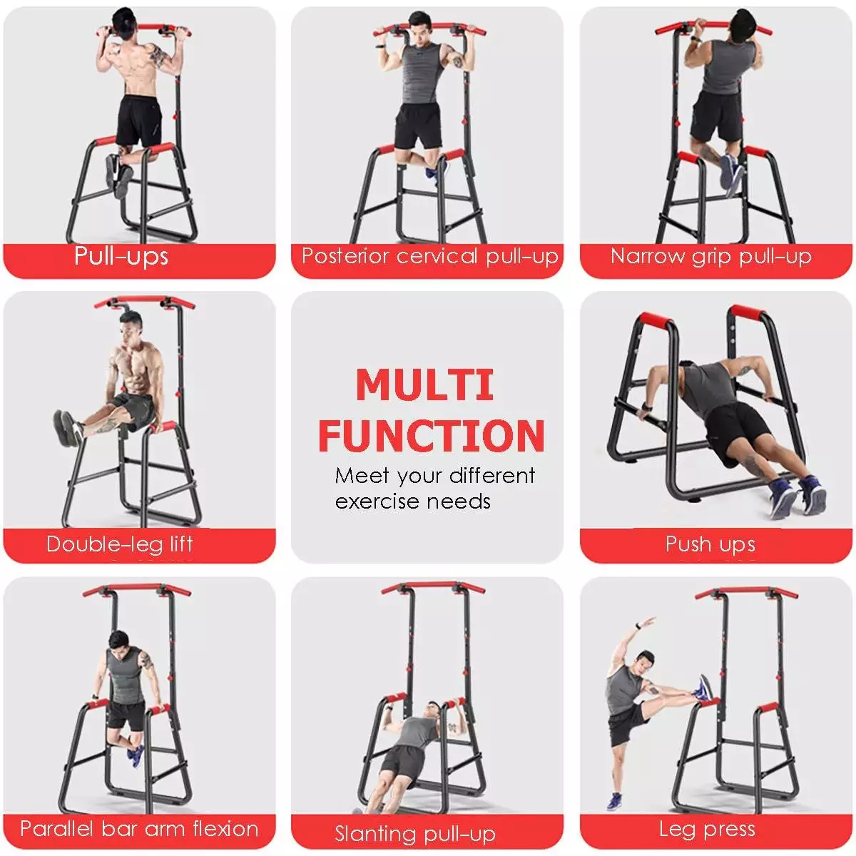 Indoor Pull Up Bar Horizontal Bars fitness Power Tower Workout Pull Up & Dip Station Home Gym Fitness Equipment