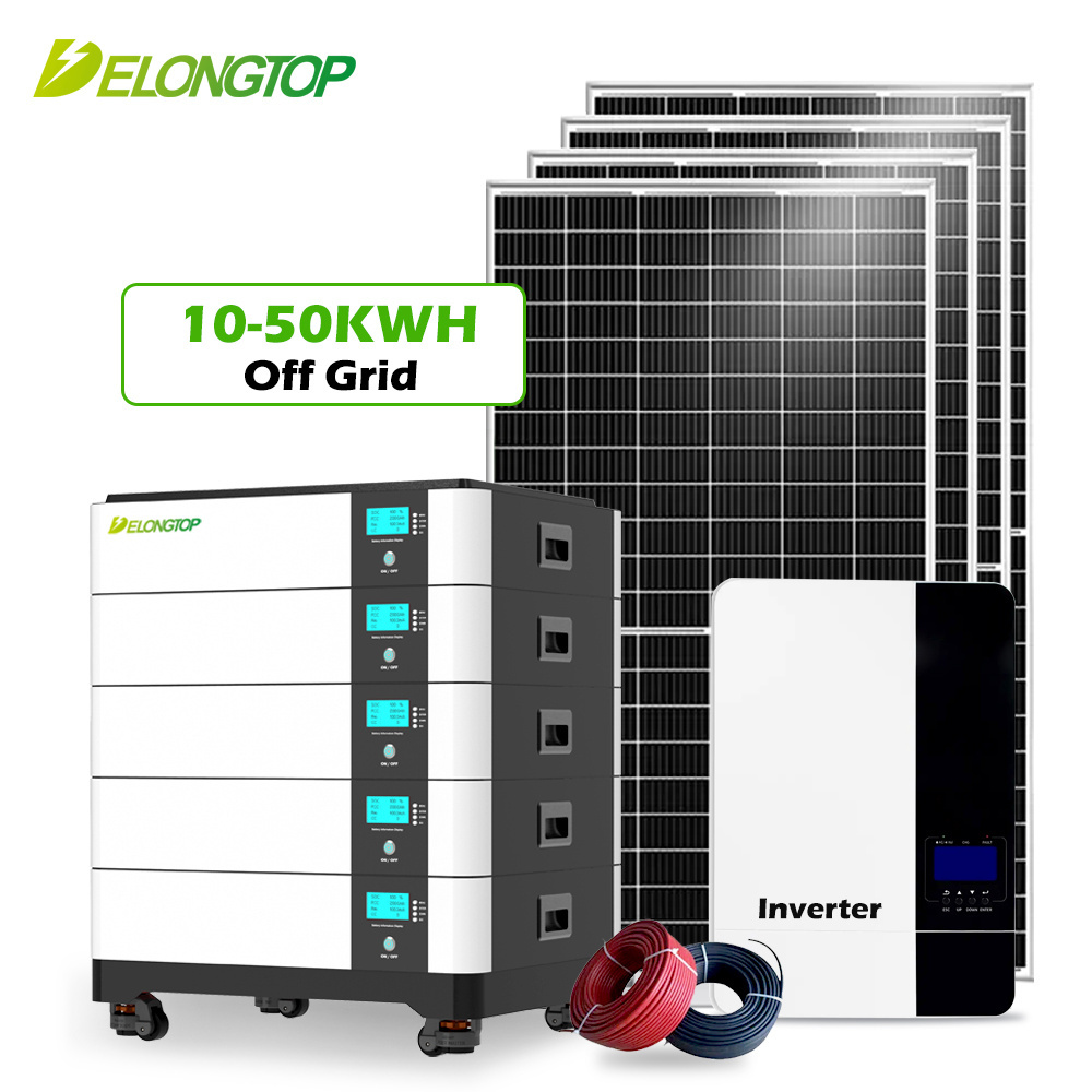 51.2V 200AH AKKU Lithium LiFePO4 Battery Solar Home Kit 10KW Solar Inverter for 10KWH Household Energy Storage System