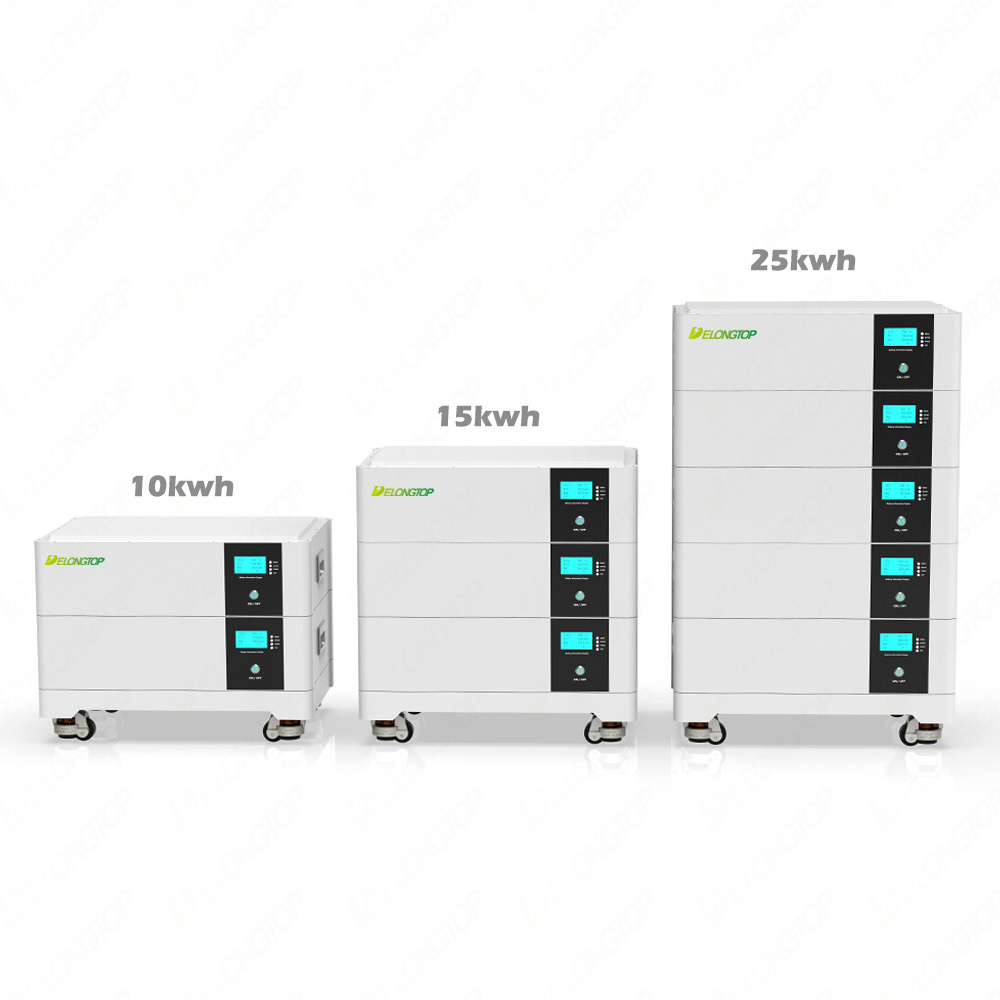 Solar Storage Battery 48V 100Ah Stackable 5Kwh 10Kwh 15Kwh 20Kwh 25Kwh Pure Sine Wave Ups With Rechargeable Lithium Ion Battery