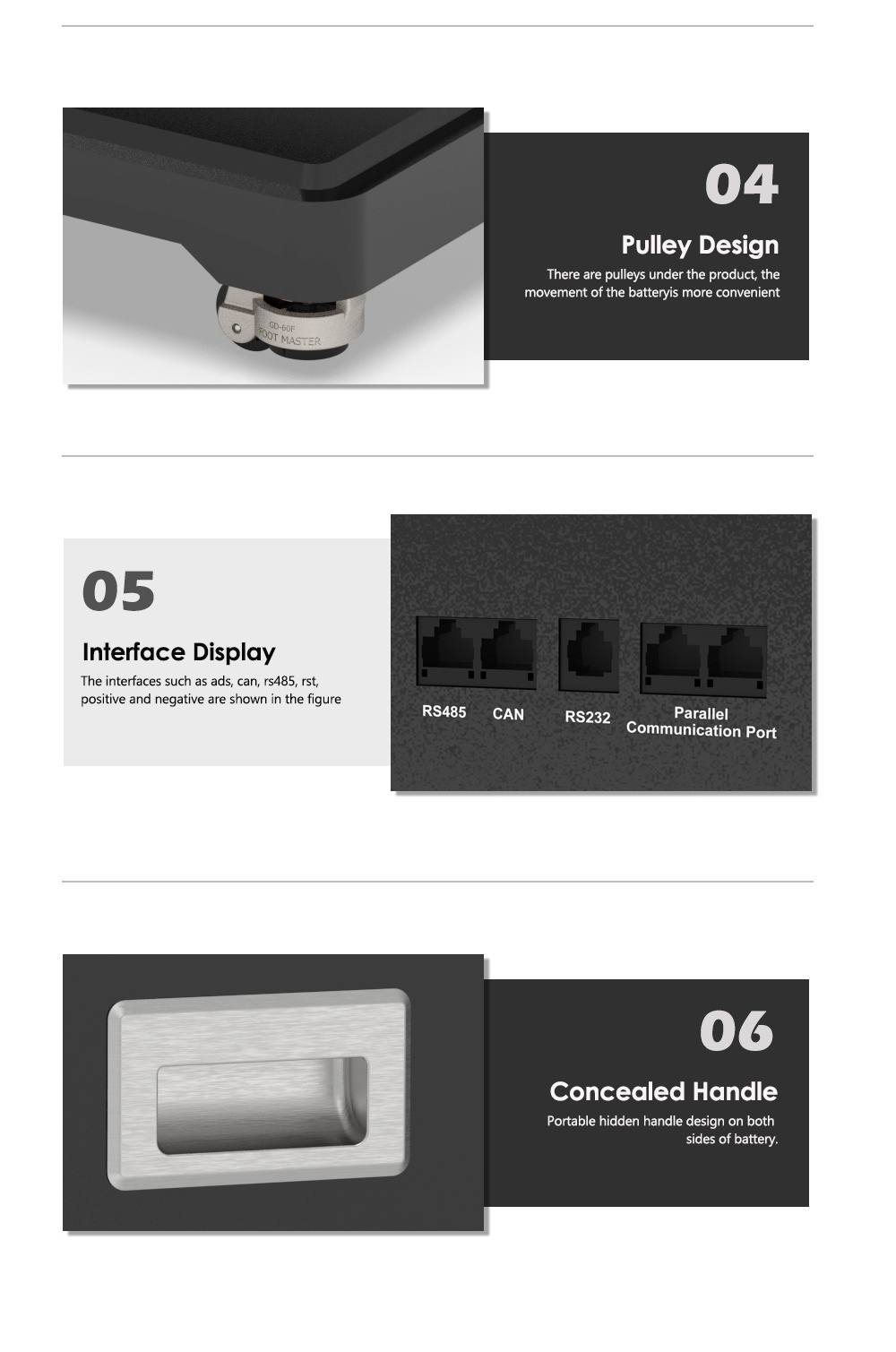 Solar Storage Battery 48V 100Ah Stackable 5Kwh 10Kwh 15Kwh 20Kwh 25Kwh Pure Sine Wave Ups With Rechargeable Lithium Ion Battery