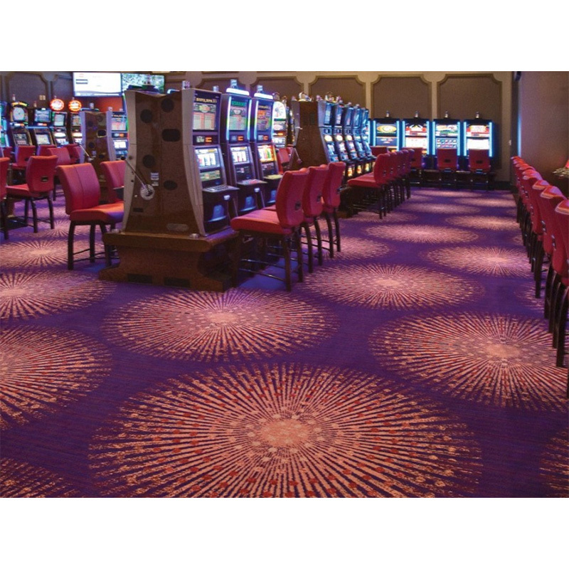 luxury hotel soft tapis tufted axminster rug casino wall carpet with custom printed