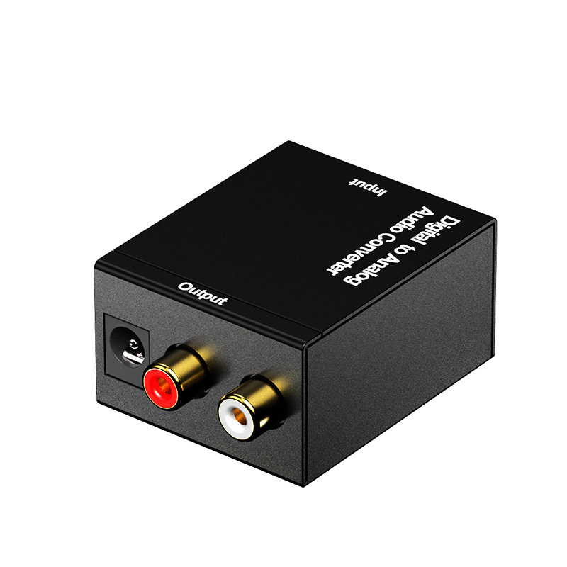 Digital Optical Coax Coaxial Toslink to Analog RCA L/R Audio Converter Digital to Analog Audio Converter