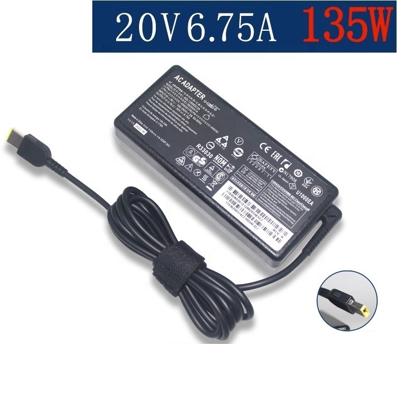 AC Power Adapter Charger For Lenovo ADL135NLC3A 135W 20V 6.75A   PA-1131-72  11*5.0mm Slim tip Laptop ac adapter