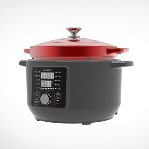 Guangdong Delong Kostcor 1500W Large Electric Cooking Pot 10-in-1 Slow Cook 6-Quart Enameled Cast Iron Dutch Oven