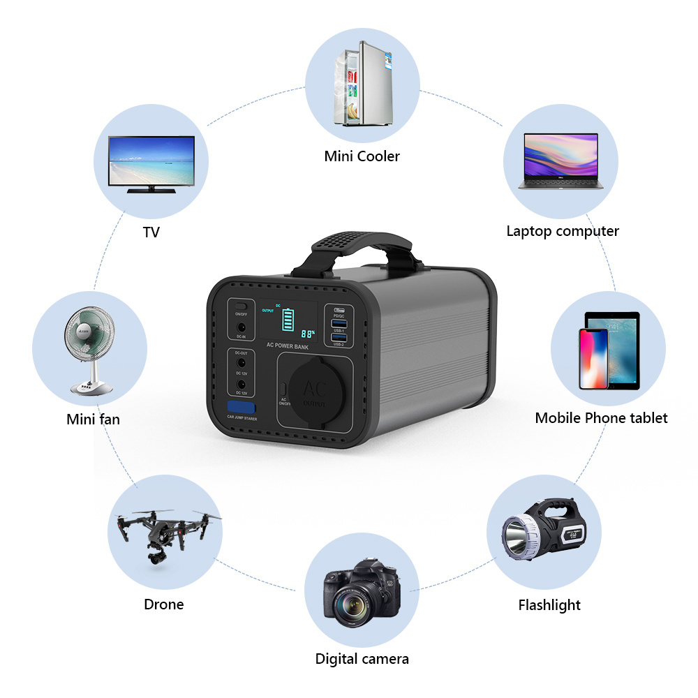 Emergency Energy Storage Supply Camping Lifepo4 Battery Lfp Portable Power Station Solar Generator Bateria de Litio