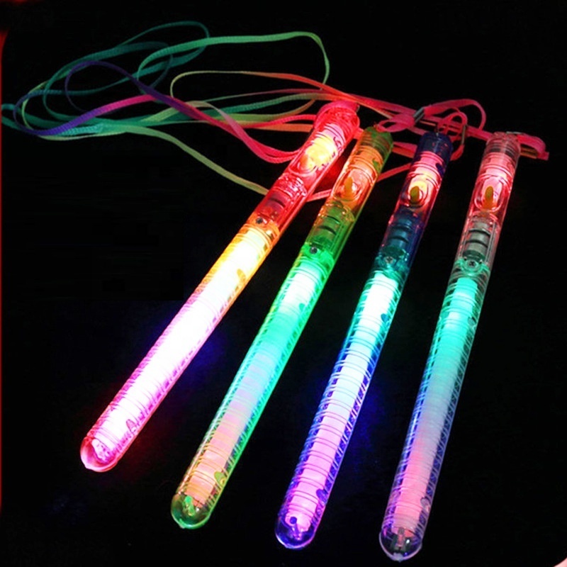 Cheap Cheering Concert light up wand sticks Party LED Glow Stick with Lanyard