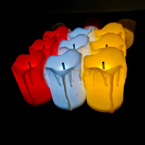 Flameless LED Candle Light Flashing Candles Battery Operated Tea Light with Realistic Flames for Christmas Decoration