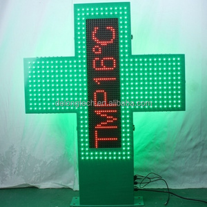 CE RoHS 105X80X10cm wifi led pharmacy cross sign