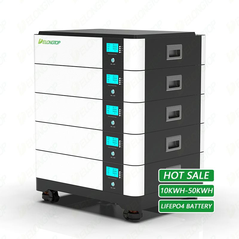 Stackable Energy Storage 48V 200AH 10kwh 20kwh 30kwh 50kwh 51.2v 100ah 5kwh Inverter Battery Solar Power System Lifepo4 Battery