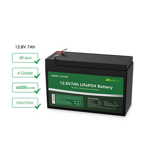 Factory price Lithium Ion Battery 12v 7ah  Ups Lifepo4 Battery with 10A Balance BMS deep cycle 12ah 18ah 40ah 50ah 80ah 100ah