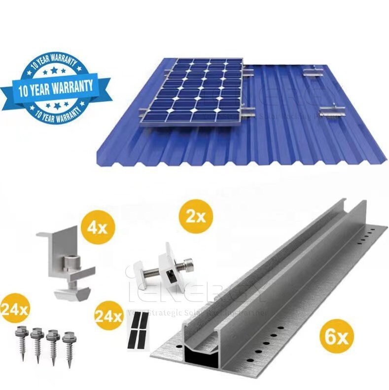 Wholesale Aluminum Profile Mounting Racking Metal Roof Solar Panel Mounting System Solar Mini Rail