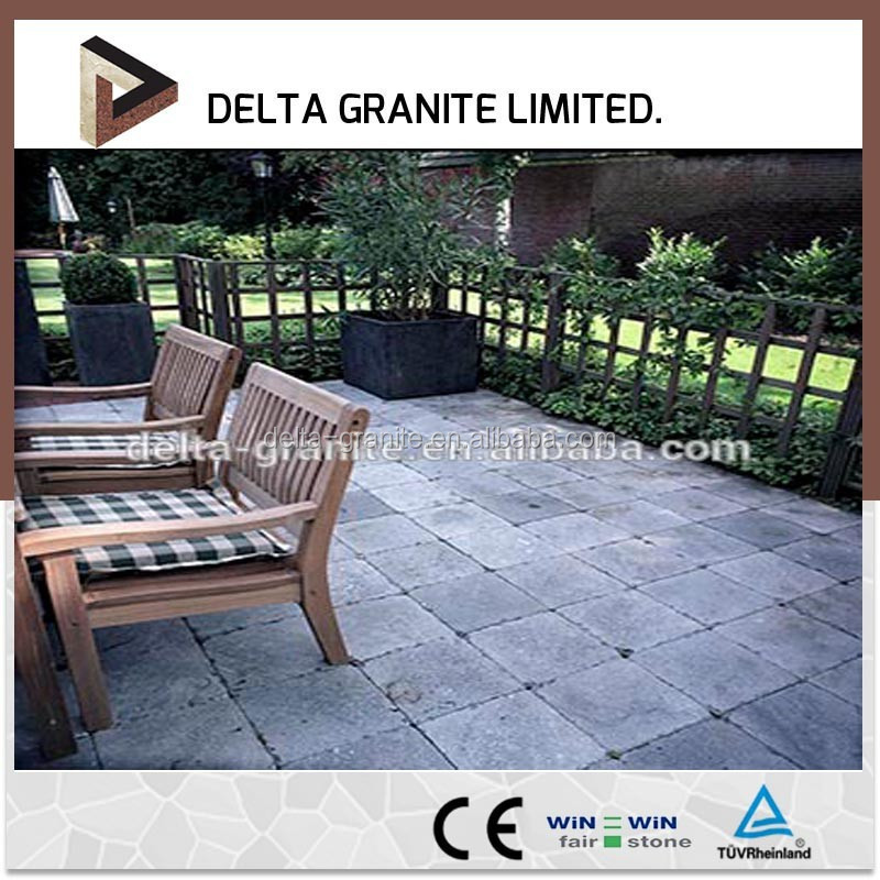 China Blue Limestone paver bricks for Outdoor paving